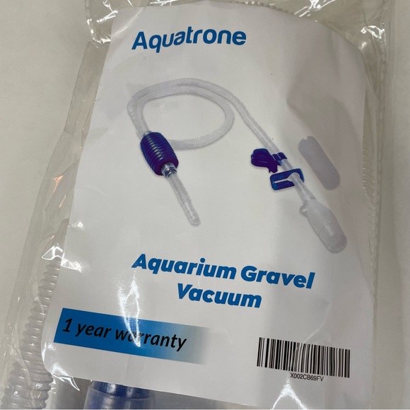 NEW Aquatrone Aquarium Gravel Vacuum Fish Tank Blue - Picture 2 of 5